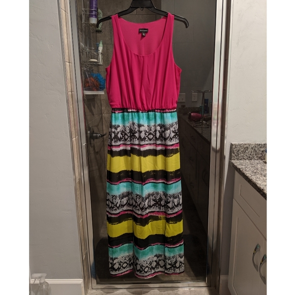 DONATING 1/20/25 I.N. Studio Neon Maxi Dress - Picture 2 of 6